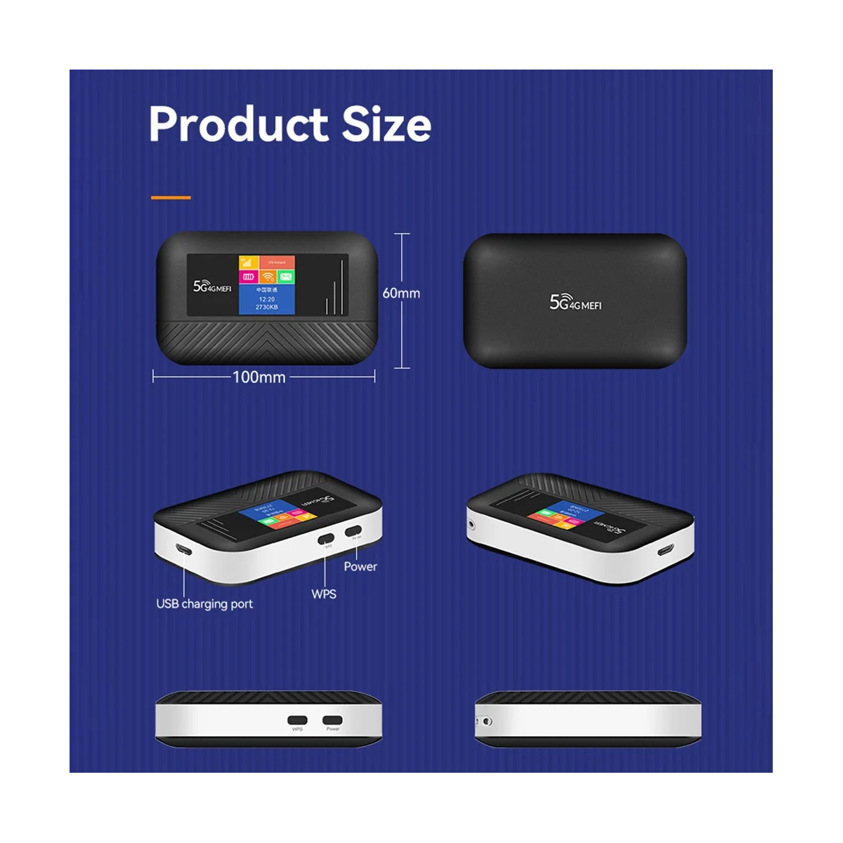 Router Mifi 4G Con Schermo Lcd 150Mbps Mifi Car Mobile Wifi Hotspot Wireless Con Slot Per Sim Card 3000Mah Pocket Wifi