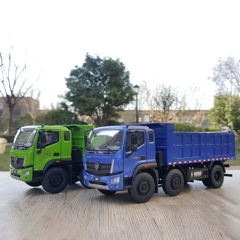 Diecast Scala 1:32 Foton Ruiwo Es7 Autocarro Con Cassone Ribaltabile Rowor Muck Truck Collezione Di Modelli In Lega Ornamenti Per Souvenir Display Gio