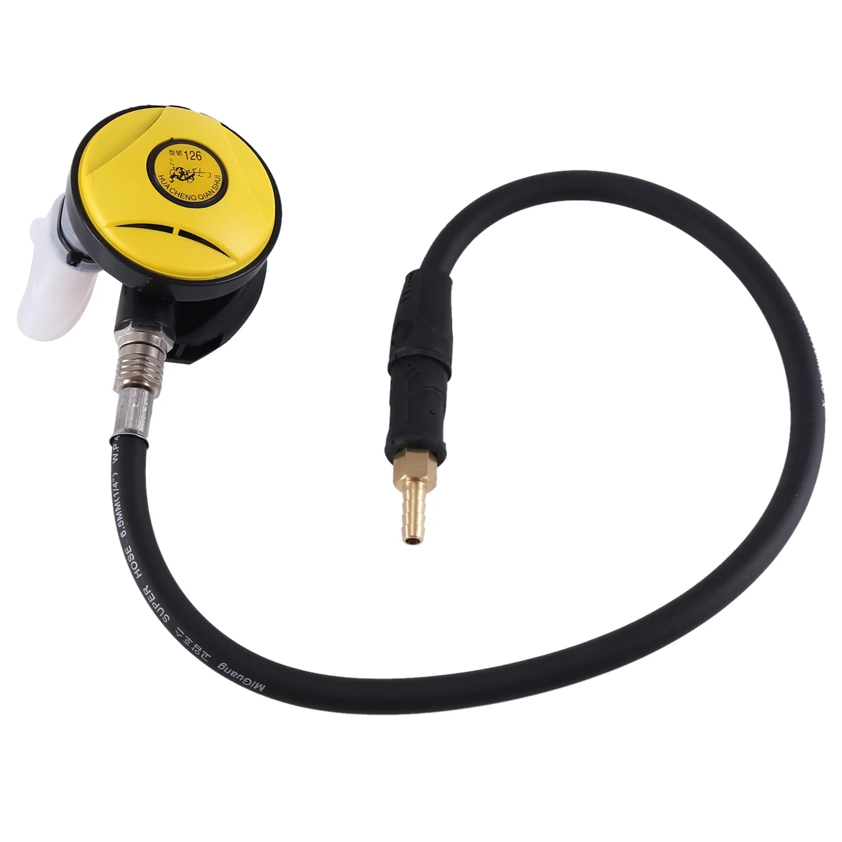 Scuba Diving Diver Regulator Diving Snorkel Tube Attrezzatura Per Lo Snorkeling Riduttore Di Pressione 2Nd Dive Diving Regulator-Giallo