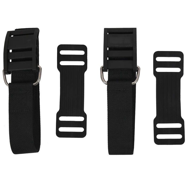 Hot 4Pcs Scuba Diving Tank Strap Bcd Tank Strap Band Weight Belt Con Fibbia Diver Equipment