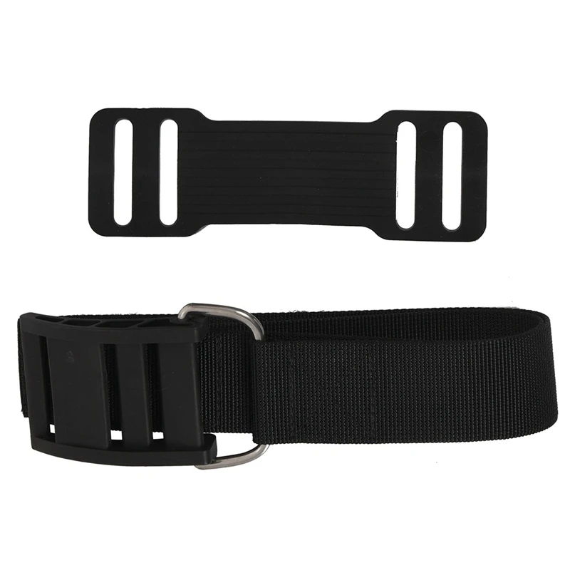 4 Pezzi Scuba Diving Tank Strap Bcd Tank Strap Band Weight Belt Con Fibbia Diver Equipment