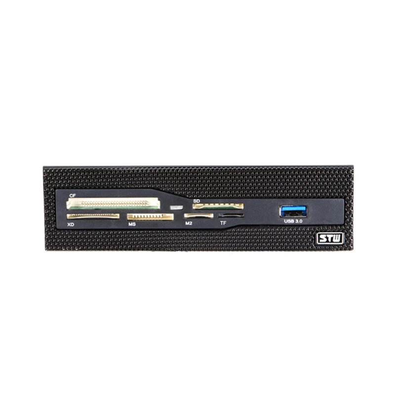 Cruscotto Multimediale Multifunzionale Pannello Frontale Usb 3.0 Ms M2 Cf Xd Tf Lettore Di Schede Sd Per Pc Desktop Cd-Rom Dvd-Rom