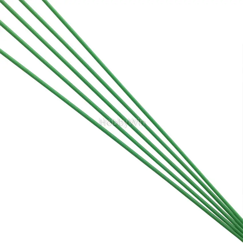 Tubo Antenna Verde 3.2X1.5X380Mm 5 Pezzi Per Rc Model Car Off-Road Buggy Truck Speed Racing Boat Scale Ship Yacht