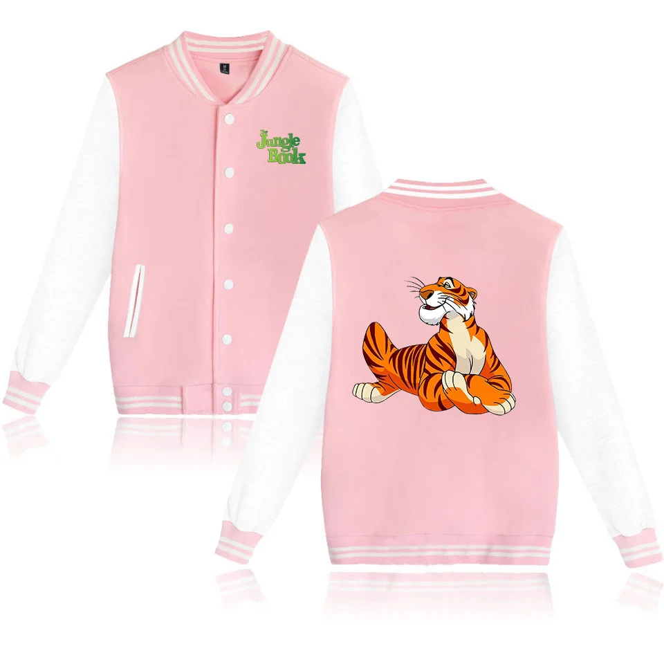Disney The Jungle Book Varsity Baseball Bomber Jacket Uomo Donna Hip Hop Harajuku Giacche Bambini Ragazzi Ragazze Cappotti Singoli