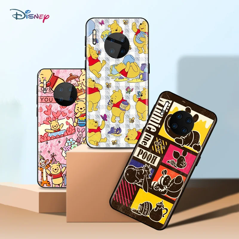Disney Cartoon Animation Pooh Bear Per Huawei Mate 40 Rs Porsche Design 30 20X10 Lite Pro Plus Custodia In Silicone Tpu Nera Per Telefono