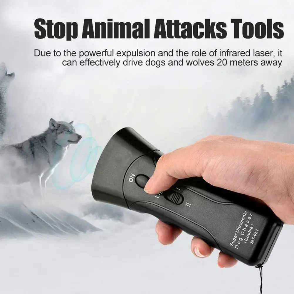 Ultrasuoni Double Head Dog Repellent Portatile Pet Dog Training Dog Pet Horn Forniture Multifunzionali Hot Training Double X0V1