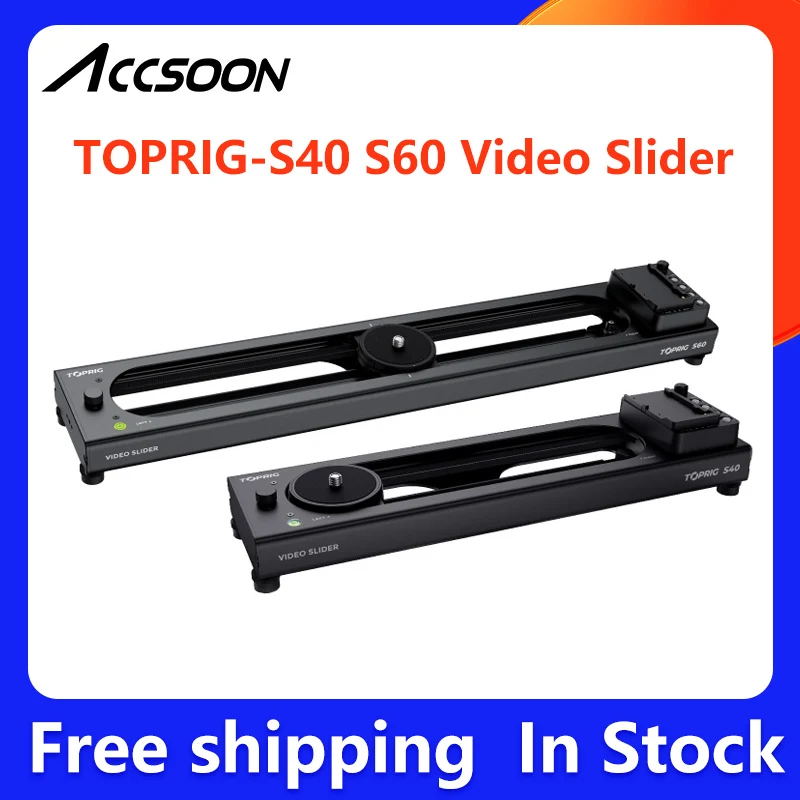 Accsoon Toprig S40 S60 Electric Slider Camera Photography Electronic Control Track Follow Focus Time Delay Shooting Can Manual