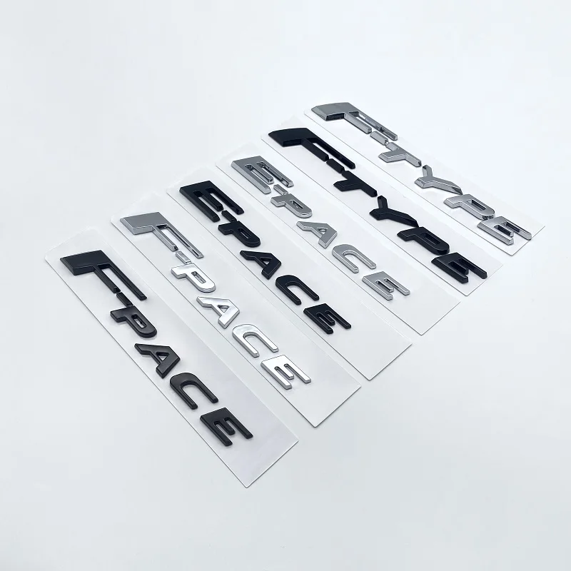Numeri Di Lettere 3D P200 P250 P300 P350 20T 25T 30T Emblema Awd Per Jaguar F-Type F-Pace E-Pace Xf Xj Xe Fender Trunk Logo Sticker