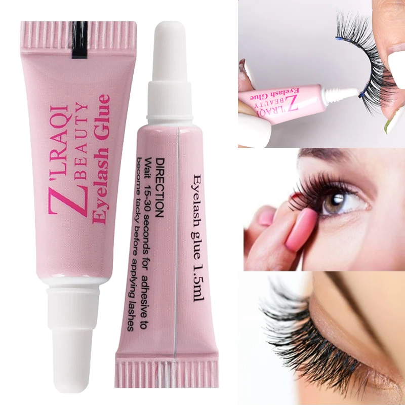 Small Size Eyelashes Glue Quick Dry Waterproof Transparent Traceless Professional False Eyelash Natural Extension Makeup Tools