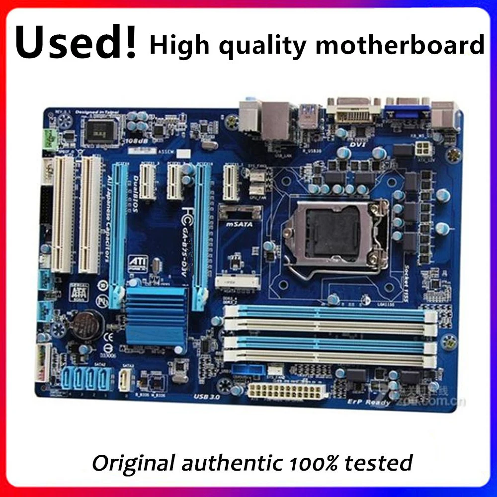 Per Ga-B75-D3V B75-D3V Scheda Madre Del Computer Lga 1155 Ddr3 Per Intel B75 P8B75 Scheda Madre Desktop Sata Ii Pci-E X16 Usata