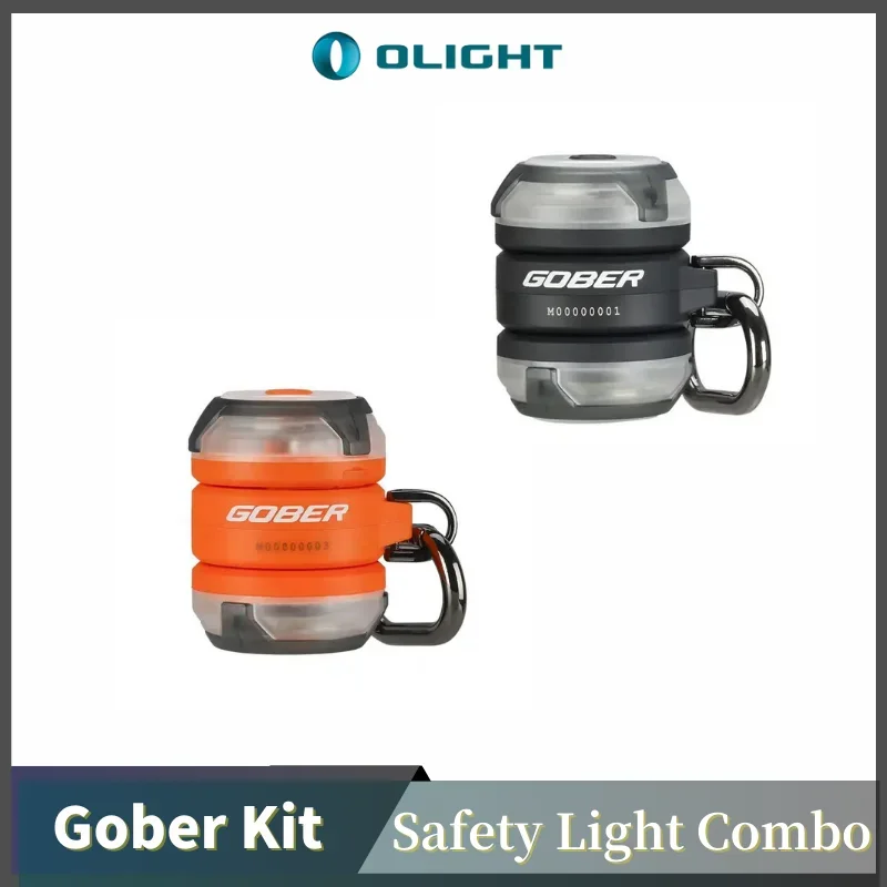 Olight Gober Kit Mini Lampada Di Segnalazione Compatta Ma Potente Facile Da Trasportare E Combinazione Di Luci Di Sicurezza A Ricarica Rapida