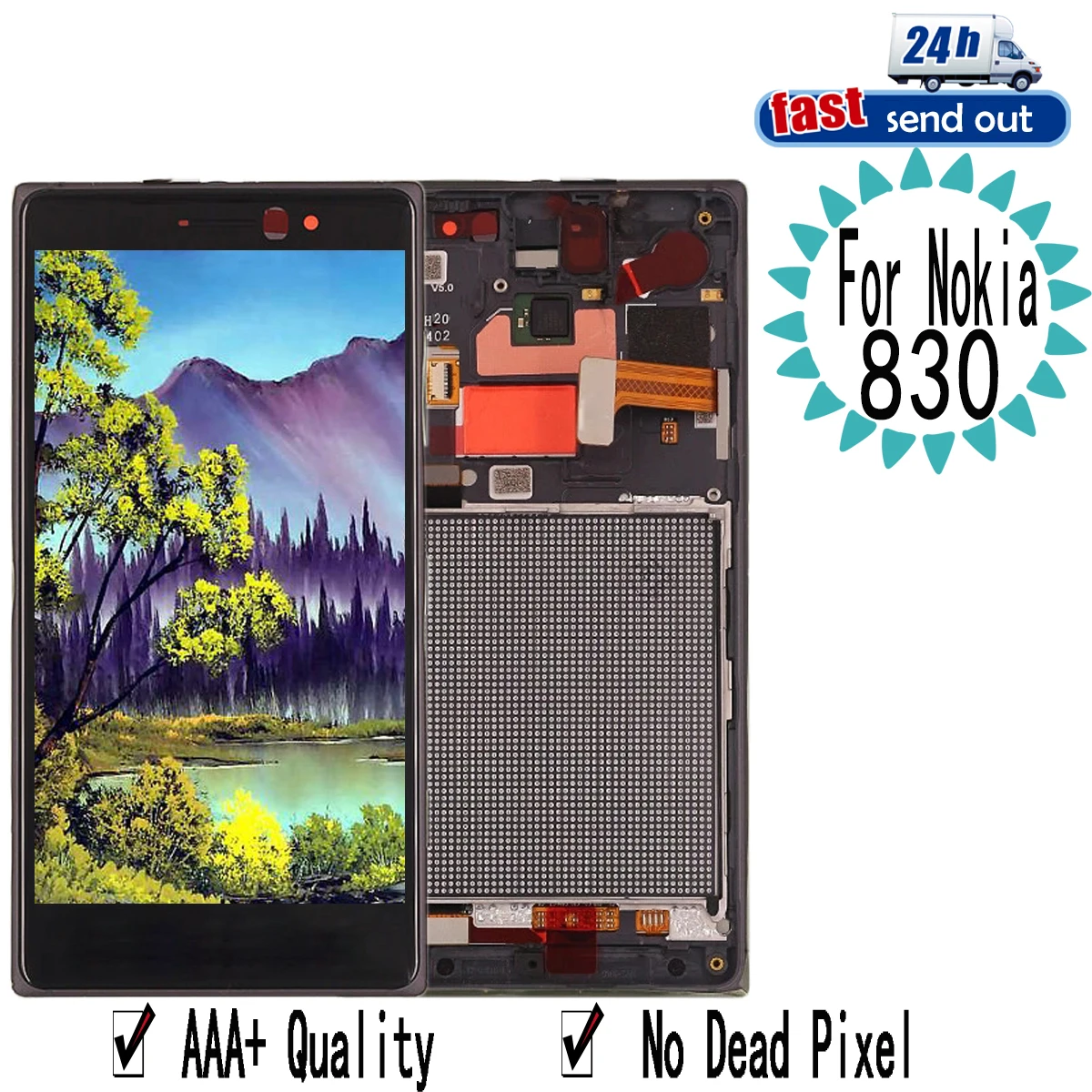 5.0 ''830 A Cristalli Liquidi Per Nokia Lumia 830 Display Lcd Rm-984 Touch Screen Digitizer Assembly Di Ricambio Per Nokia 830