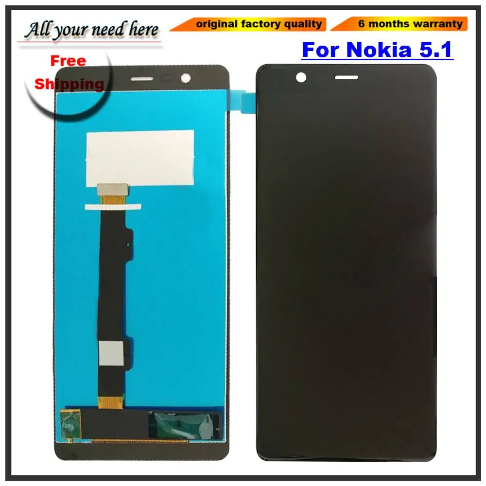 Modulo Monitor Schermo Lcd Per Nokia 5.1 Con Parti Di Ricambio Per Digitalizzatore Touch Glass Assembly