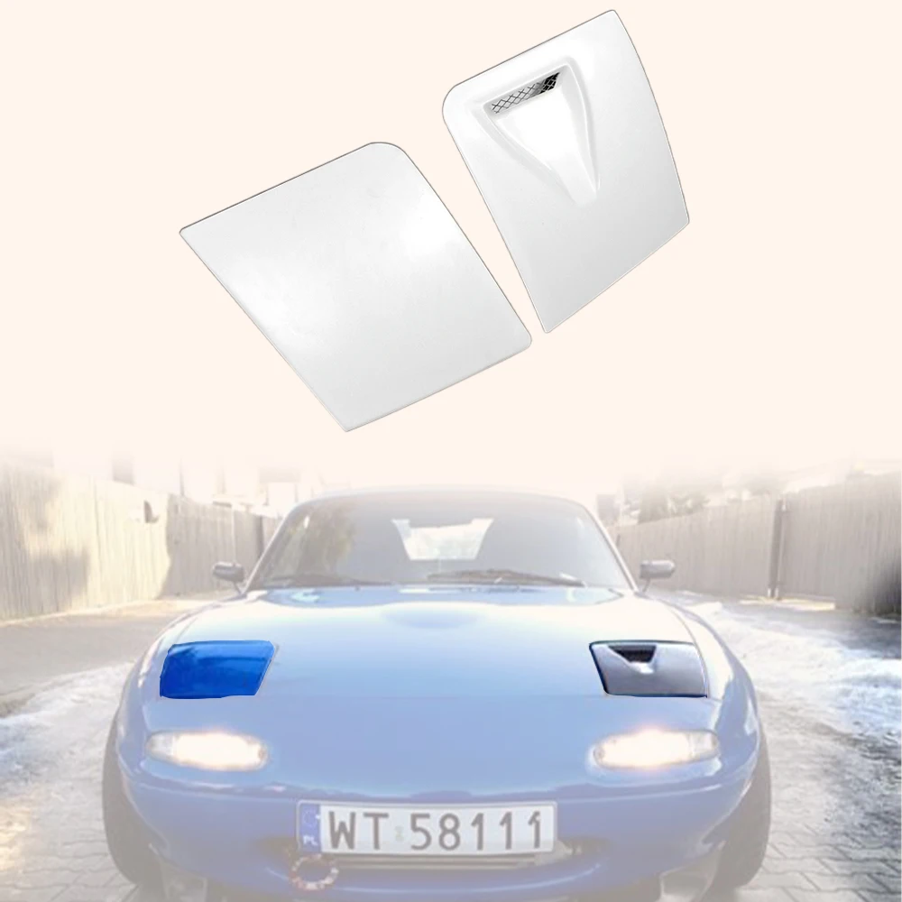 Per Mazda Mx5 Na Mk1 Miata Coppia Coprifaro Ventilato (Solo Lhs Ventilato) Fibra Di Vetro