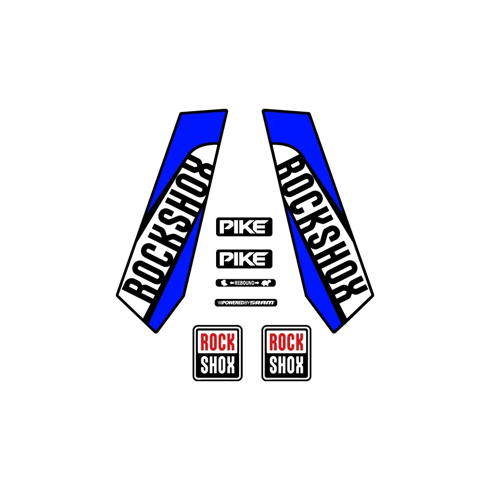 Adesivi Compatibili Con Forcella Star Sam Bike Rock Shox Pike 2015
