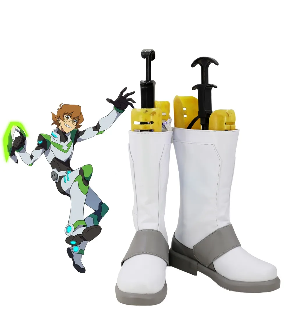 Pidge Shoes Cosplay Voltron:Legendary Defender 8 Pidge Katie Holt Cosplay Boots Scarpe Bianche Su Misura Di Qualsiasi Dimensione