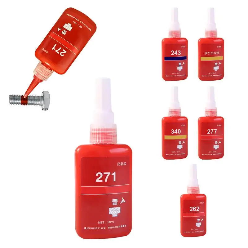 Threadlocker Anaerobico Per M6-M19 Bulloni Anti-Loose Threadlocker Colla Sigillante Sigillante Per Filettatura A Media Resistenza Loctites