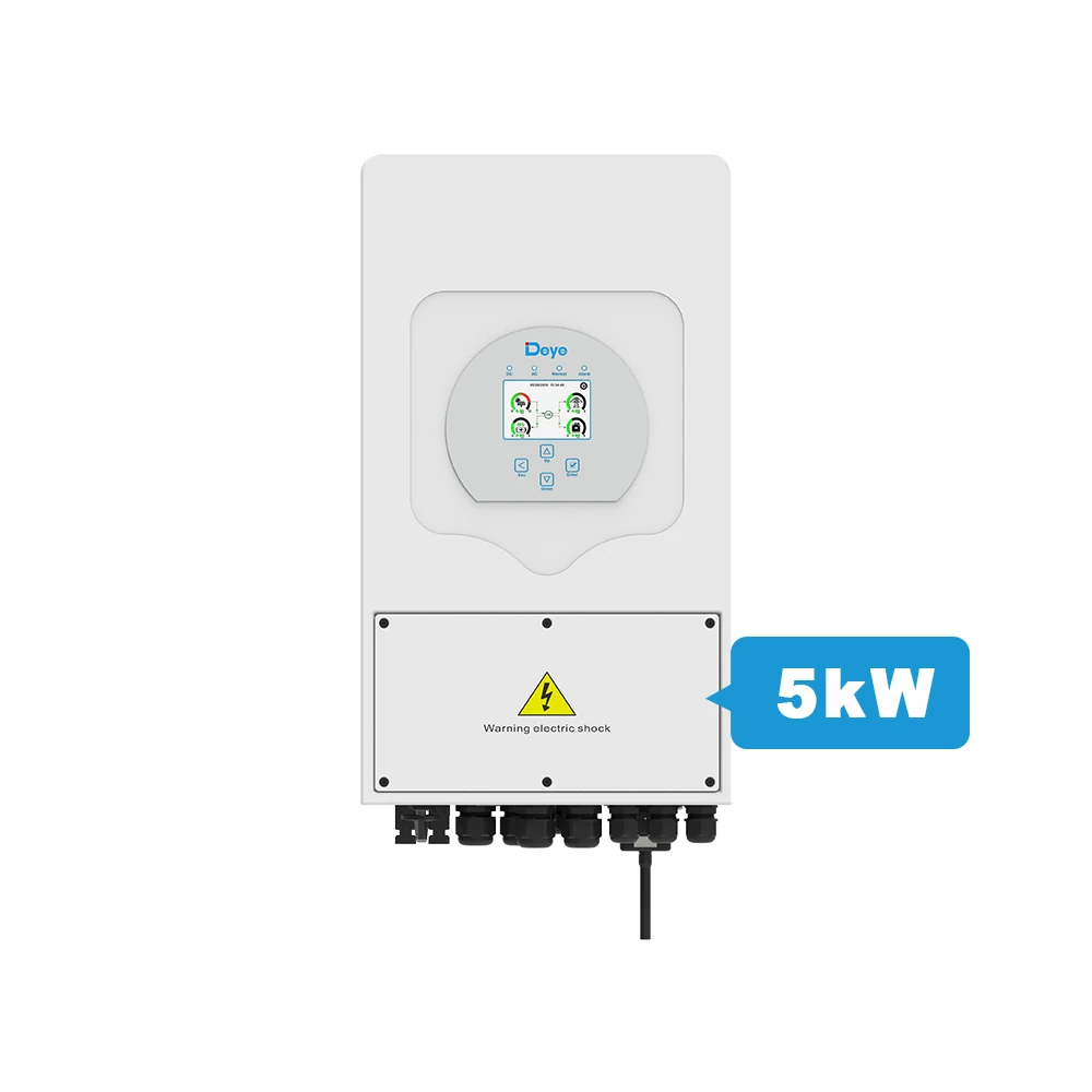 Inverter Ibridi Solor Deye 5000W 5Kw Inverter Ibrido Split Monofase Grid-Tie 5Kw Inverter Solare Deye Con Batteria Integrata