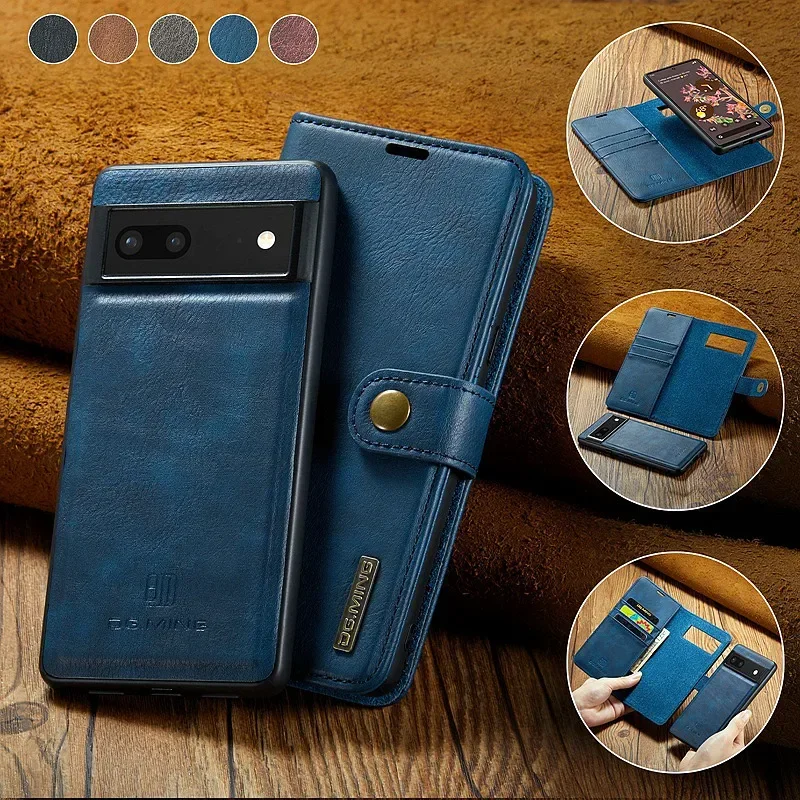 Custodia Flip 2 In 1 Divisa Per Google Pixel 7 Pro Pixel 7A Pixel 8 Pro Portafoglio Magnetico In Pelle Pu Per Google Pixel 6 Pro 6 6A 5A