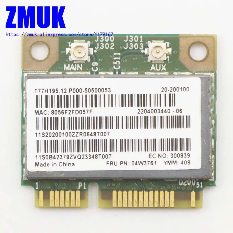 Bcm4313 + Bcm20702 Adattatori Wireless Odm E Bt4.0 Per Lenovo B580 B590 T430U B575E Serie M490S, P/N 20200100