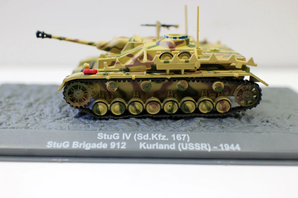Nuovo 1/72 Deagostini Stug Iv (Sd.Kfz.167) Brigade 912 Kurland (Urss) 1944 Military Tank Diecast Model For Collection