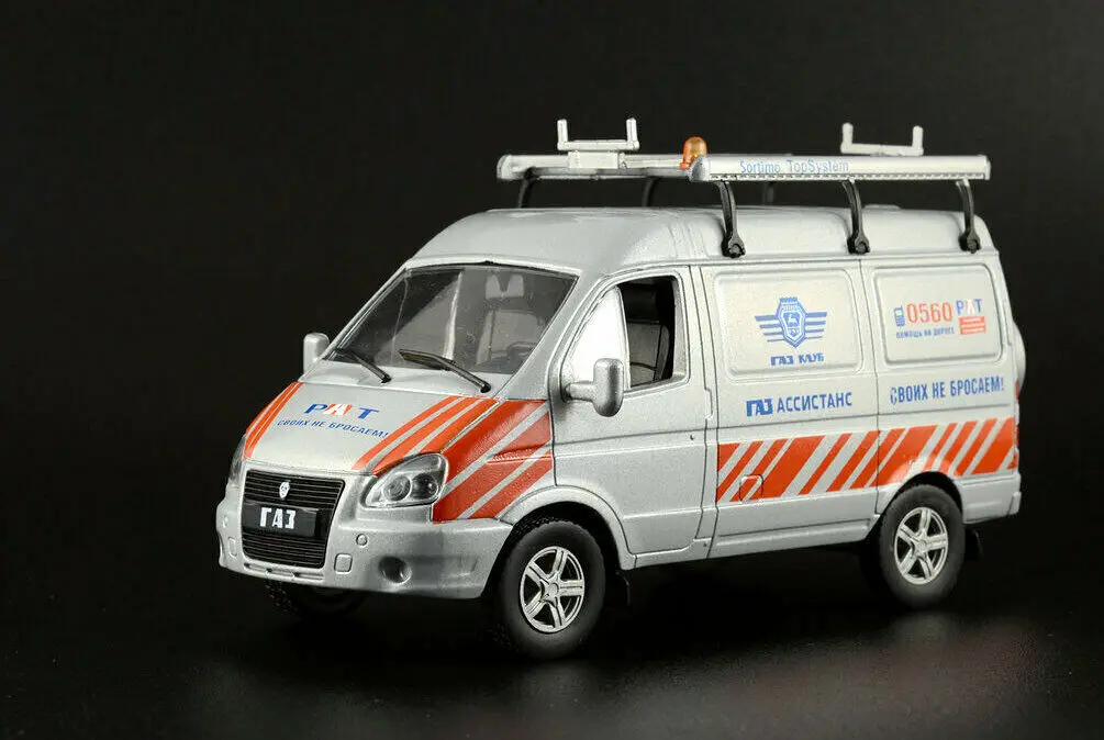 Nuovi Modelli Deagostini Scala 1/43 Gaz-2752 Sortimo Top System Van Diecast Car For Collection Gift