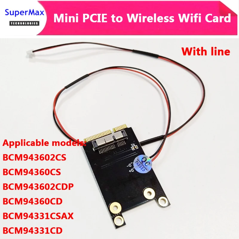 Scheda Wifi Da Mini Pci-E A Wireless Con Scheda Wireless Di Linea Bcm94360Cd Scheda Adattatore Da Muslimate A Mini Pci-E Per Pro/Air