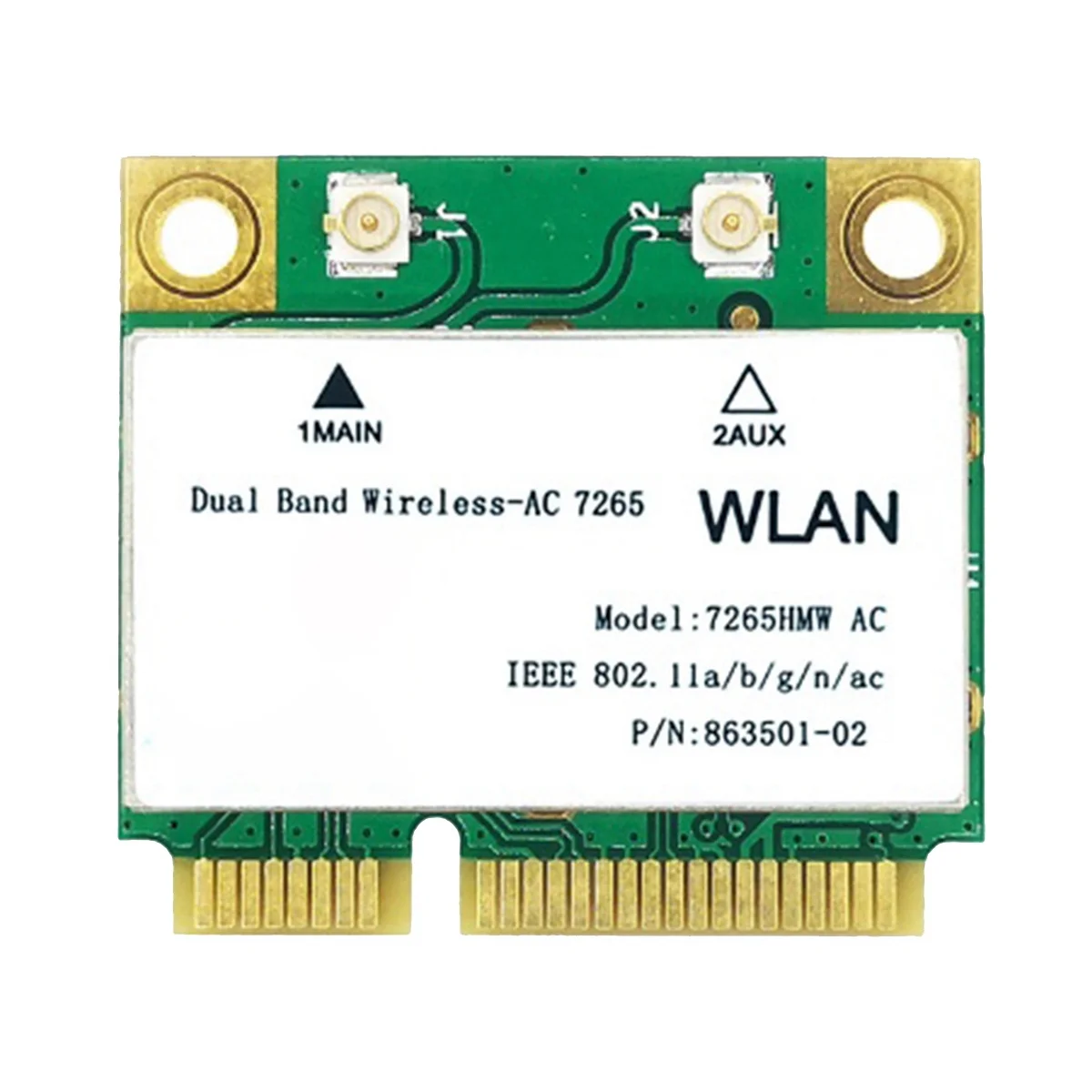 1200M Wifi Wireless Lan Dual Band 2.4G 5Ghz Bluetooth 4.2 Adattatore Lan Wireless Gigabit Per Win7 Win8 Win10 Linux 7265Hmw