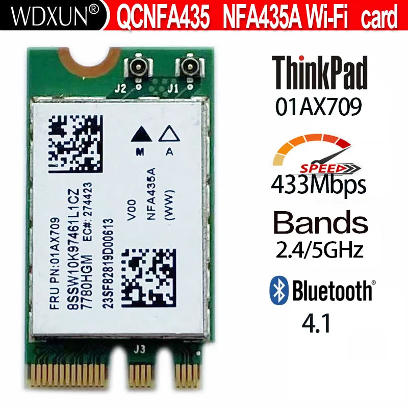 Per Lenovo Ideapad 510-15Ikb E31 E470 Fru 01 Ax709 Nfa435A Qcnfa435 Ac 2.4G & 5G Ngff 802.11Ac Wifi + Bluetooth 4.1