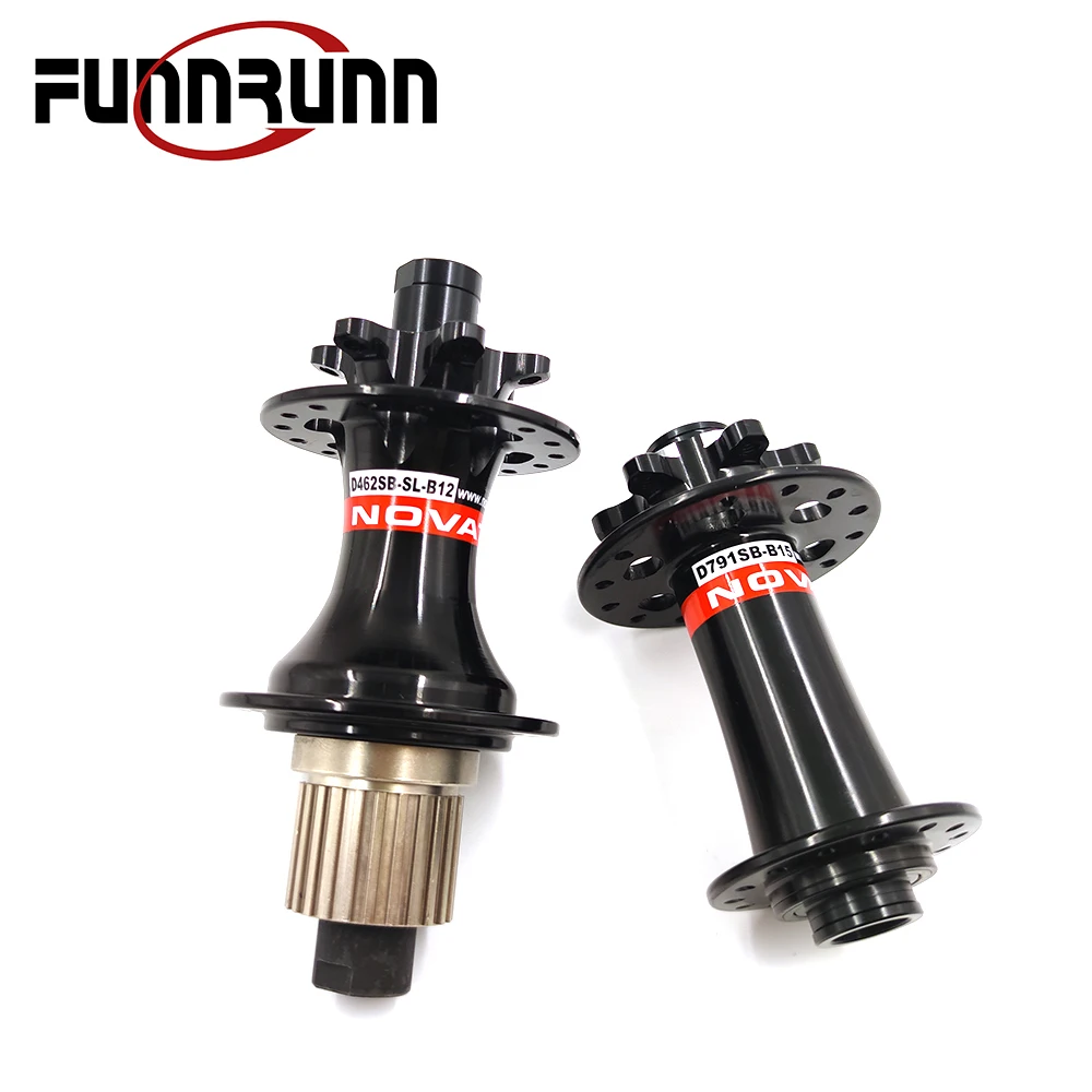 Novatec D791Sb-B15 D462Sb-Sl-B12 Mozzi Boost 6 Bulloni J-Hook Ta Cano Assale Anteriore 110X15Mm Posteriore Muslim32 H Acciaio Cubos Hg Xd Ms