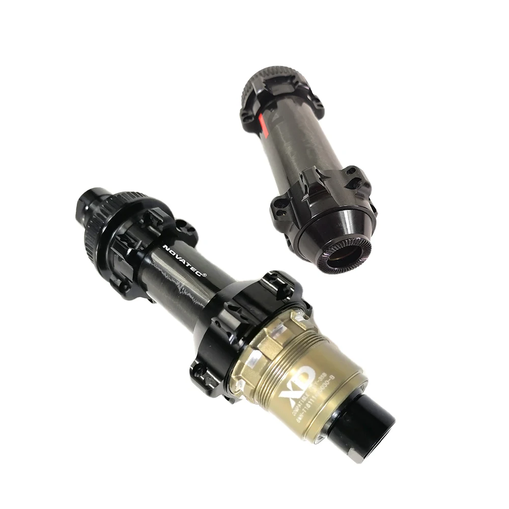 315 G/Set Novatec D411Cb-Cl-B12 D412Cb-Cl-B12 Boost Carbon Hub 24H Straight Pull Center Lock 12X110 15X110 12X148 Mtb Gravel Disc