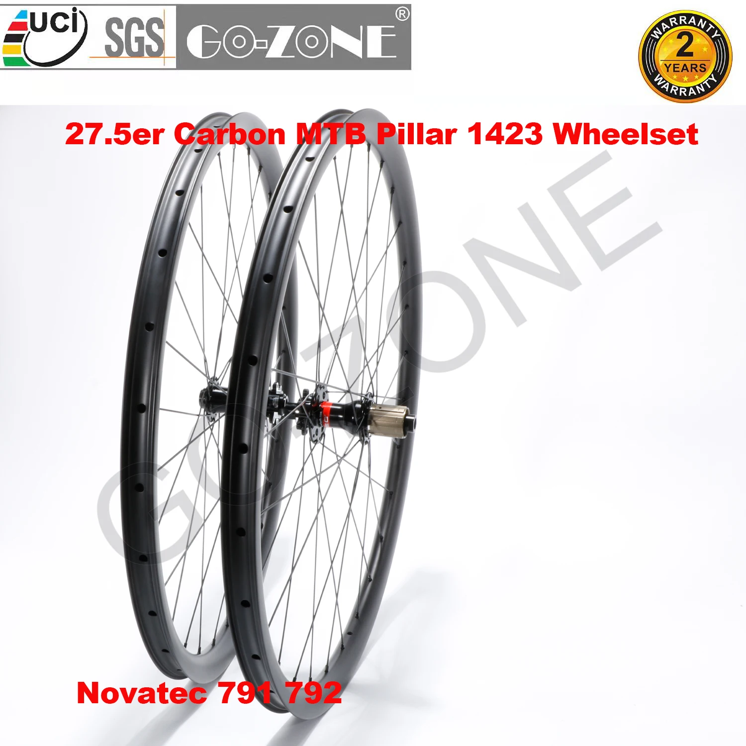 Tubeless Carbon Mtb Wheelset 27.5 Uci Approvato Novatec 791 792 Pillar 1423 Shiman0 /Sram Xd 27.5Er Mtb Ruote Per Biciclette