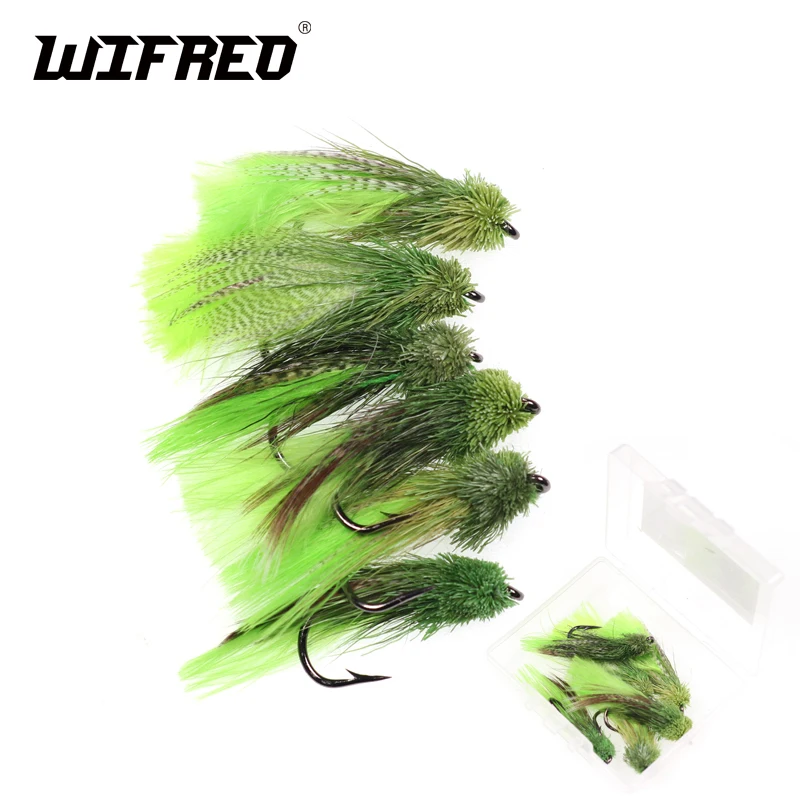 Wifreo 6 Pz Taglia 4 Zoo Cougar Fly Slow Sinking Sculpin Imitation Streamer Fly Per La Pesca A Mosca Alla Trota