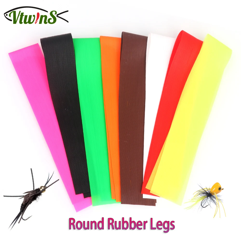 Vtiwns 30Cm Silicone Round Rubber Legs Bass Trout Fishing Bait Making Streamer Stonely Popper Fly Leging Materiale Jig Lure Gonna