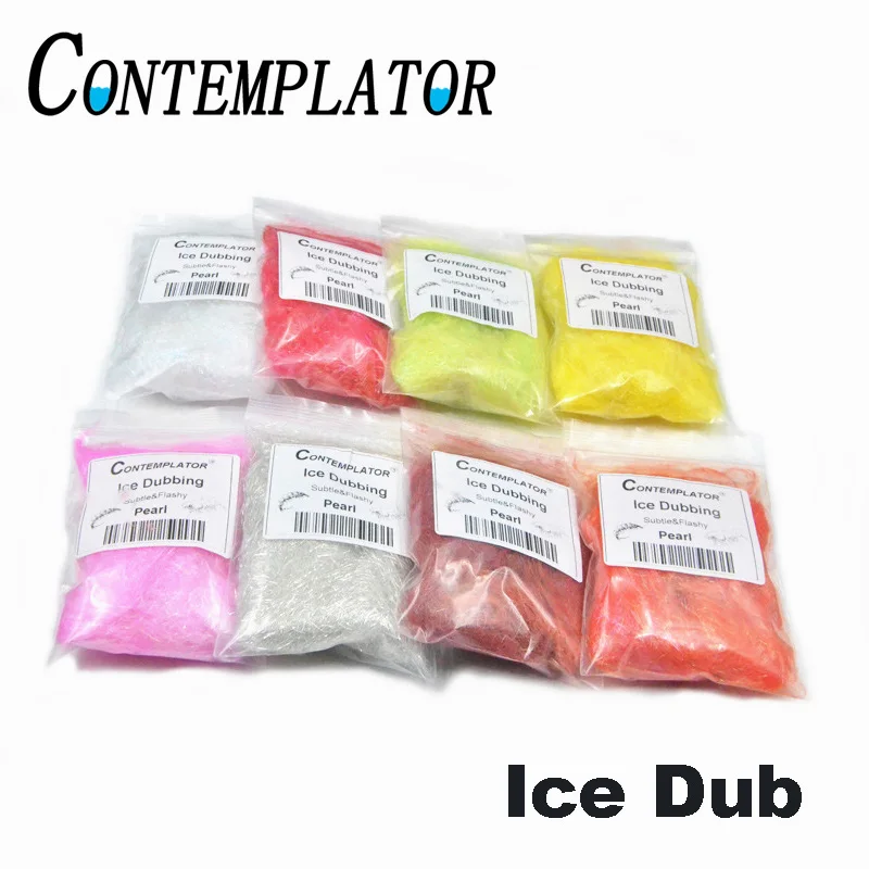 8 Colori Opzionali Soft Prism Ice Dubbing Per Drys Nymphs Streamers Fly Tying Holographic Pearl Ice Dub Accattivanti Fiber Scintillanti
