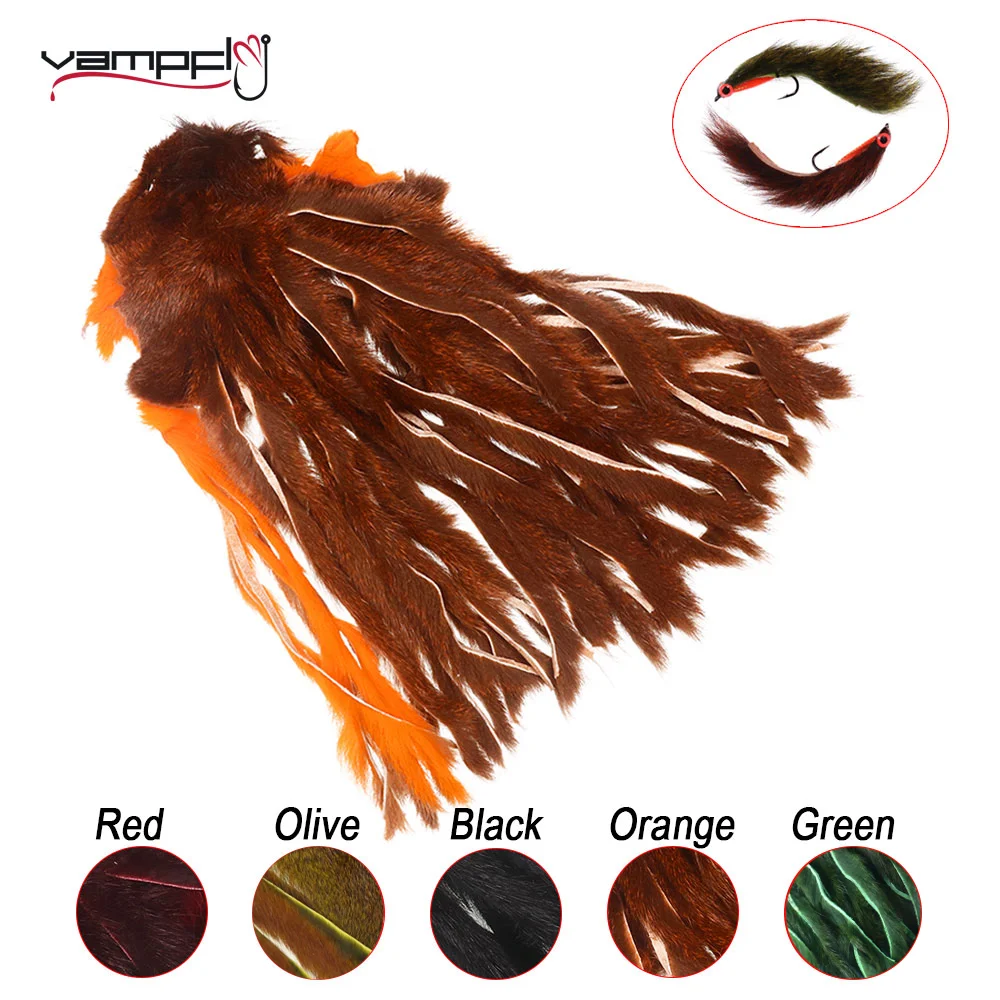 Vampfly 2Mm-3Mm Pre-Cut Micro Scoiattolo Pelliccia Zonker Strisce Per Ninfa Matukas Streamer Zonker Fly Legando Materiale Esche Per Pesci Trota