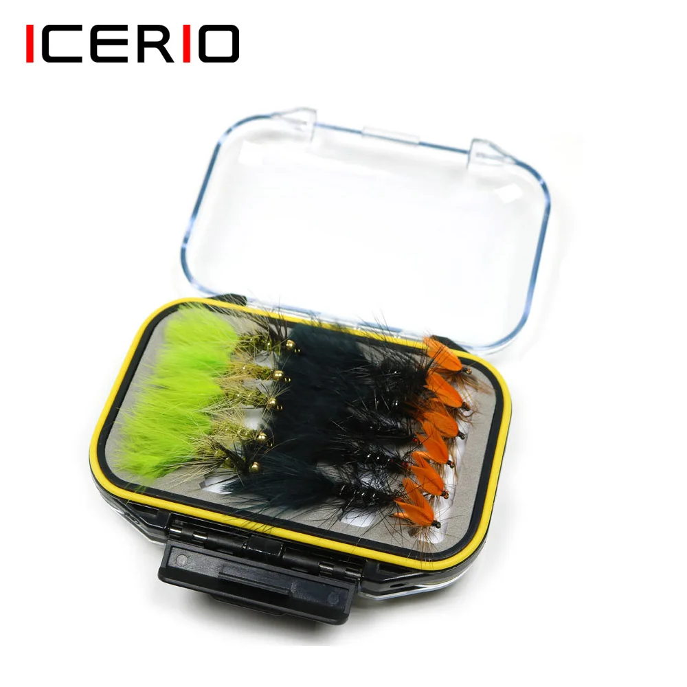 [32 Pz/Set] Mosca Mosche Di Box Bead Head Lanoso Bugger Streamer Fly Trota Esche Da Pesca Lure