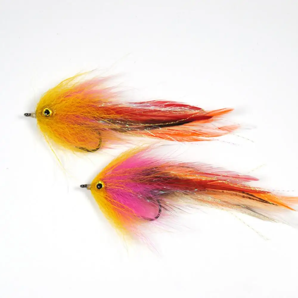 Sconti Affilati Caldi! Piuma Gancio Trota Salmone Steelhead Pike Streamer Fly Fishing Mosche Strumento