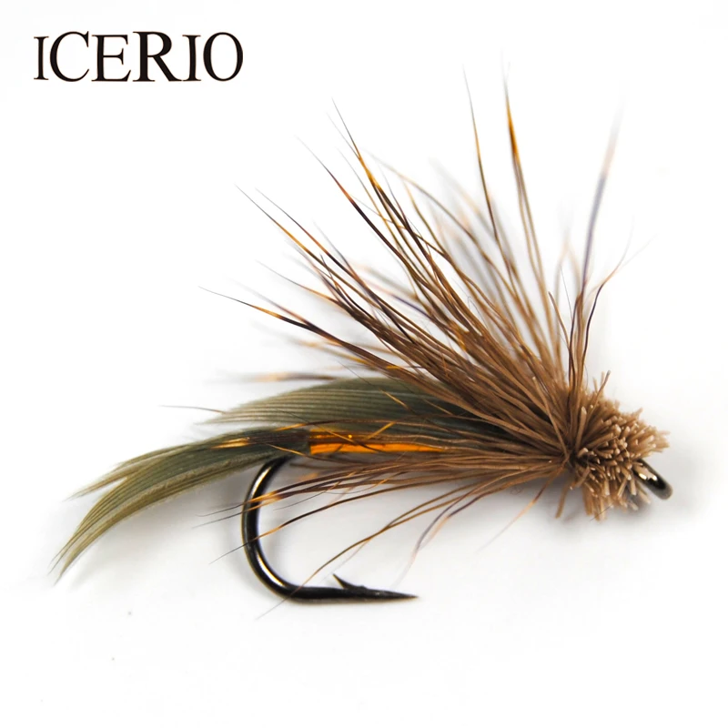 Icerio 10 Pz Marrone Streamer Muddler Minnow Trota Pesca A Mosca Mosche #6