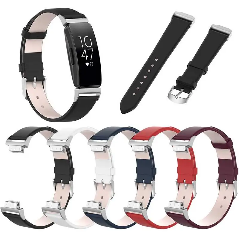Cinturino Cinturino Cinturino Di Ricambio In Vera Pelle Di Nuovo Arrivo Per Fitbit Inspire Inspire Hr Fitness Tracker