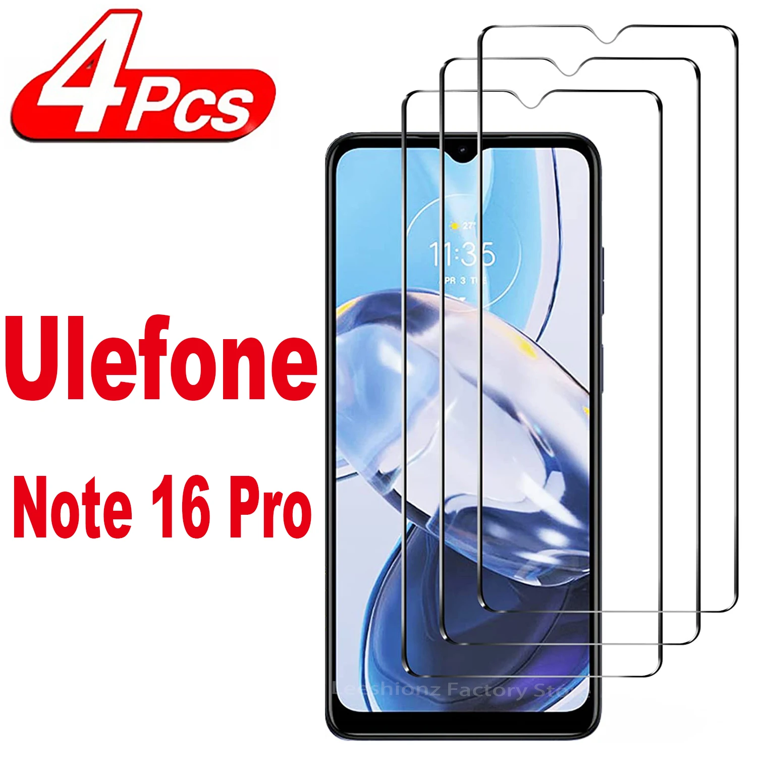 Vetro Proteggi Schermo 2/4 Pezzi Per Pellicola In Vetro Temperato Ulefone Note 16 Pro
