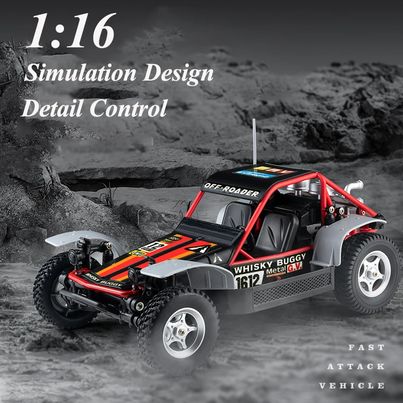 Top 1612 1/16 Preferito-Fast Attack Vehicle 2.4G Rc Cars 18 Km/H 4Wd Elettrico Ad Alta Velocità Fuoristrada Telecomando Giocattolo Regalo Per Bambini