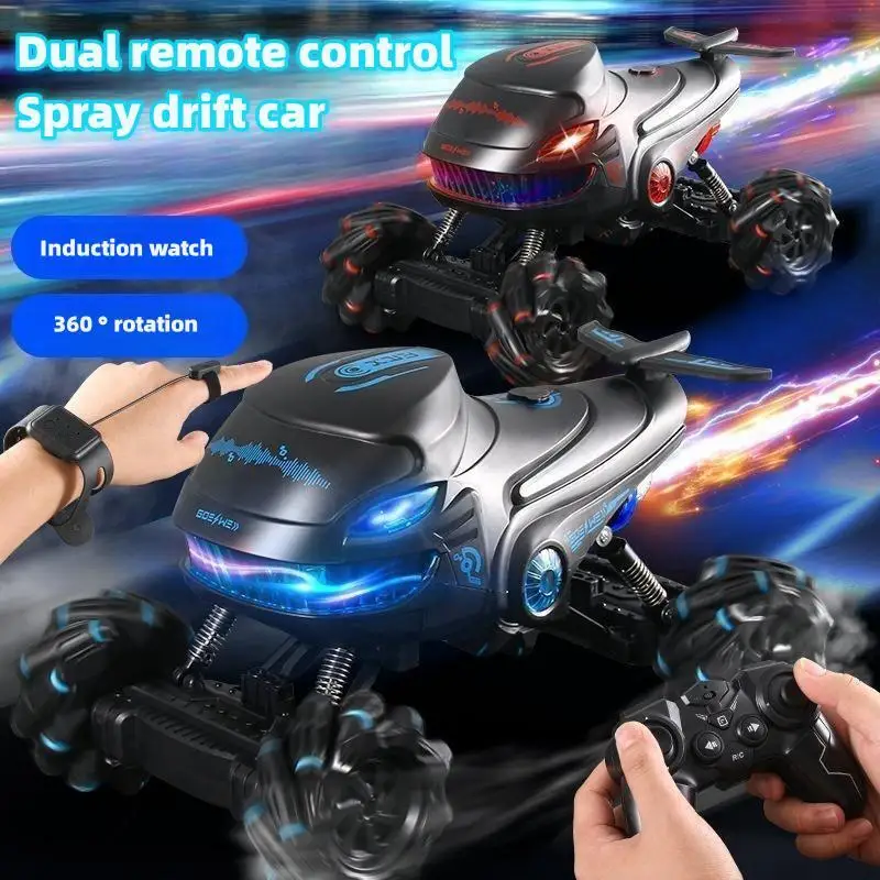 Nuovo Rc 2.4G Auto Spray Arrampicata Drift Telecomando Stunt Car Drift Spray Racing Mcnamee Wheel Novità Giocattoli Per Veicoli