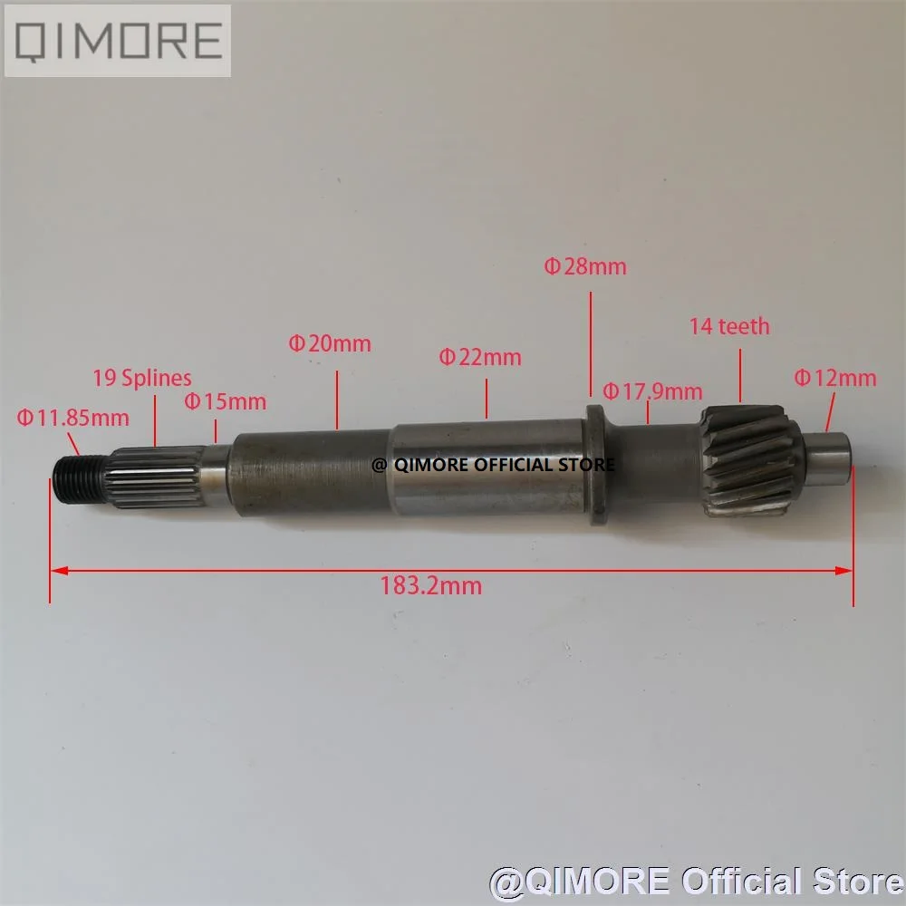 Albero Di Ingresso Della Trasmissione Per Scooter Cf250 Ch250 Cn250 Qlink Commuter 250 Roketa Mc54-250B Yy250T 172Mm