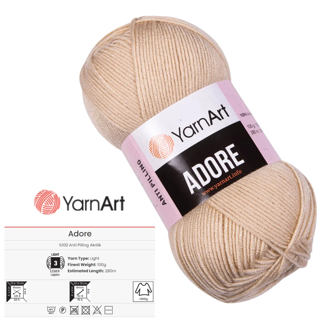 Filato Art Adore Filato Per Maglieria Anti-Pilling Per Maglieria E Uncinetto Fai Da Te Amigurumi Baby Soft Knitted Doll Threads Maglieria Cardigan