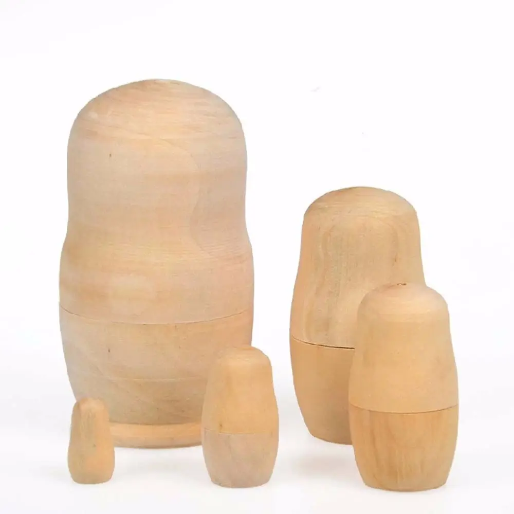 Paint Skill Training Diy Office Home Decoration Matrioska Dolls Russian Nesting Dolls Matrioska Doll Vuoto Embrioni Di Legno
