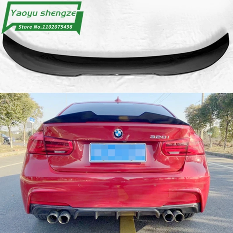 For Bmw F30 F35 3 Series 2012 2013 2014 2015 2016 2017 2018 Abs Black Rear Spoiler Tail Trunk Boot Wing Decoration Psm Style F30