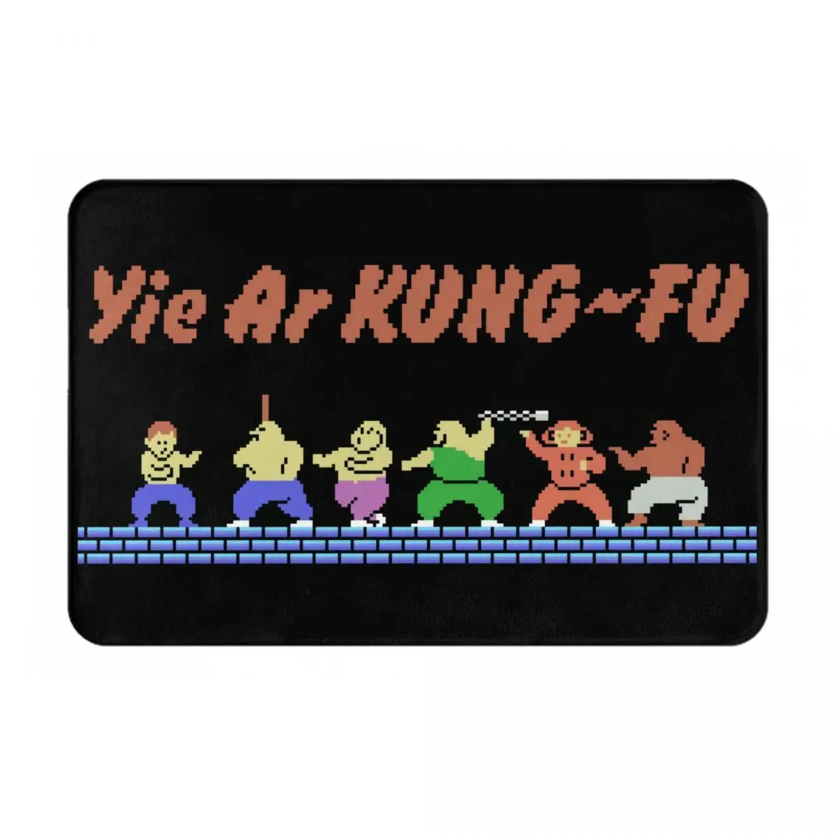 Arcade Yie Ar Kung Fu Videogioco Retro Vintage Tappeto Tappeto Moda Regalo Islamico Scale Tappeto Verde Mat