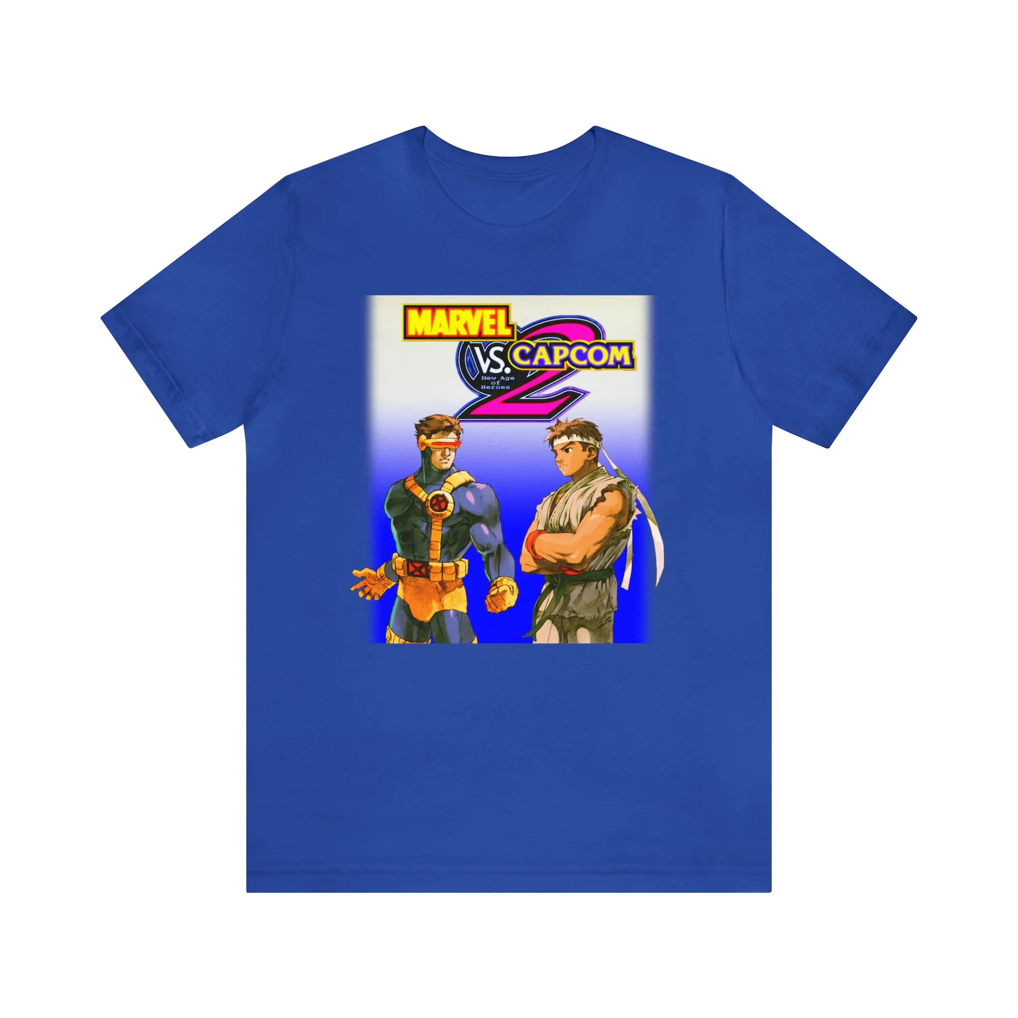 Mvc 2 T Shirt Fighting Game Classic Retro Vintage Ps2 Arcade Videogioco