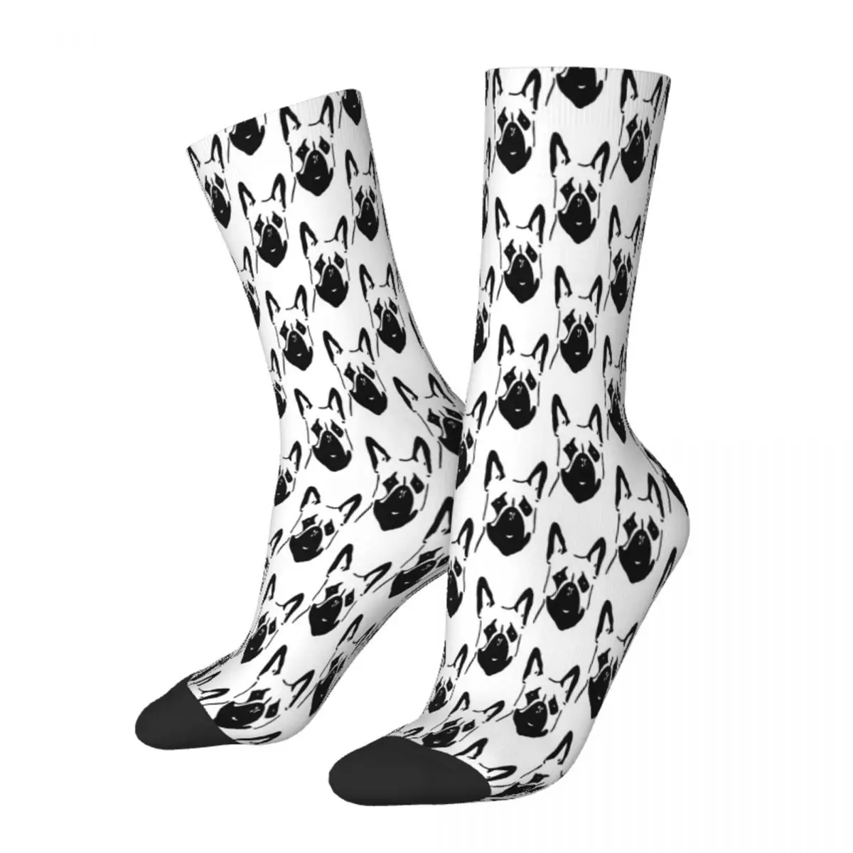 Minimal Dog French Bulldog Socks Uomo Uomo Donna Calze Estive Hip Hop